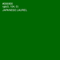 #006800 - Japanese Laurel Color Image